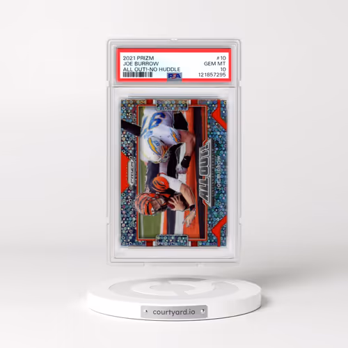 2021 Panini Prizm All Out! #10 Joe Burrow - No Huddle (PSA 10 GEM MINT)