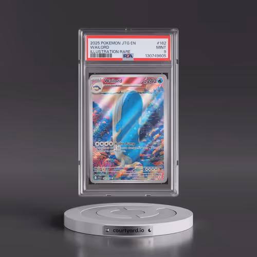 2025 Pokémon Jtg EN-Journey Together #162 Wailord - Illustration Rare (PSA 9 MINT)