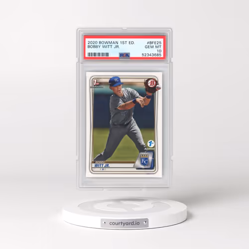 2020 Bowman 1st Edition #BFE25 Bobby Witt Jr. (PSA 10 GEM MINT)