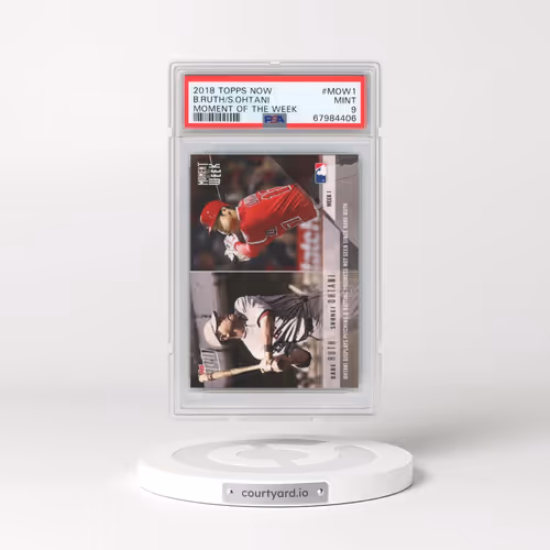 2018 Topps Now Moment of the Week #MOW1 Babe Ruth/Shohei Ohtani (PSA 9 MINT)