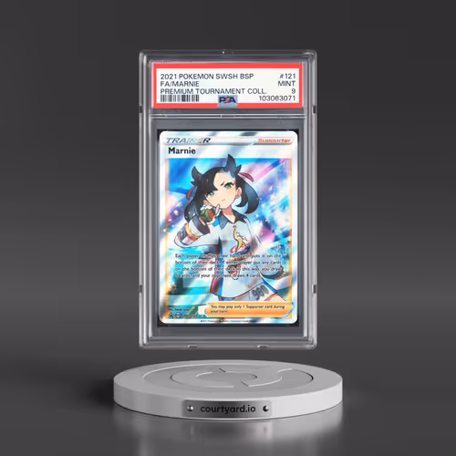 2021 Pokémon Swsh Black Star Promo #121 Marnie - Full Art Marnie Premium Tournament Collection (PSA