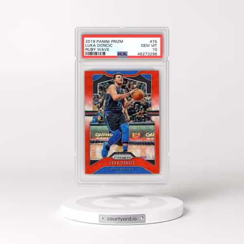 2019 Panini Prizm #75 Luka Doncic - Ruby Wave (PSA 10 GEM MINT)