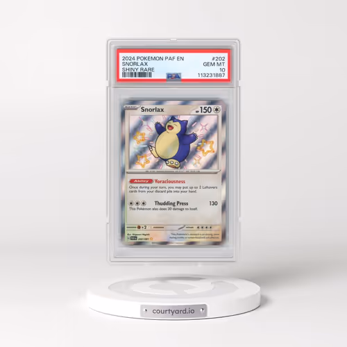 2024 Pokémon Paf EN-Paldean Fates #202 Snorlax - Shiny Rare (PSA 10 GEM MINT)