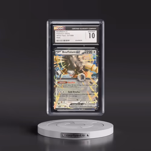 2025 Pokémon Wht EN-White Flare #077 Bouffalant EX - Holo (CGC 10 GEM MINT)