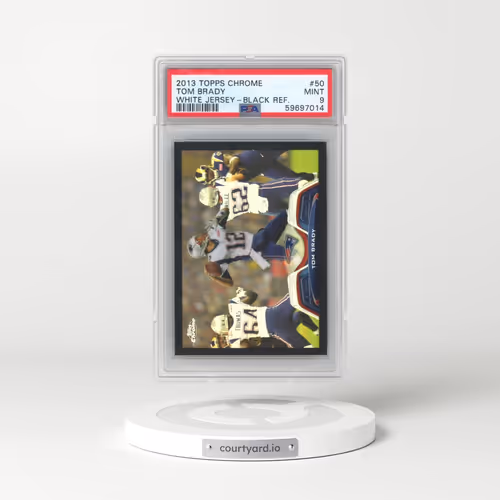 2013 Topps Chrome #50 Tom Brady - White Jersey-Black Refractor (PSA 9 MINT)