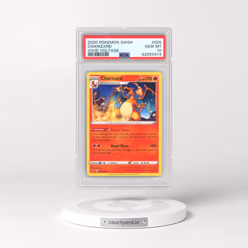 2020 Pokémon Sword & Shield Vivid Voltage #025 Charizard (PSA 10 GEM MINT)