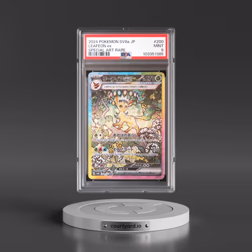 2024 Pokémon Sv8a-Terastal Fest EX #200 Leafeon EX - Holo Special Art Rare (PSA 9 MINT)