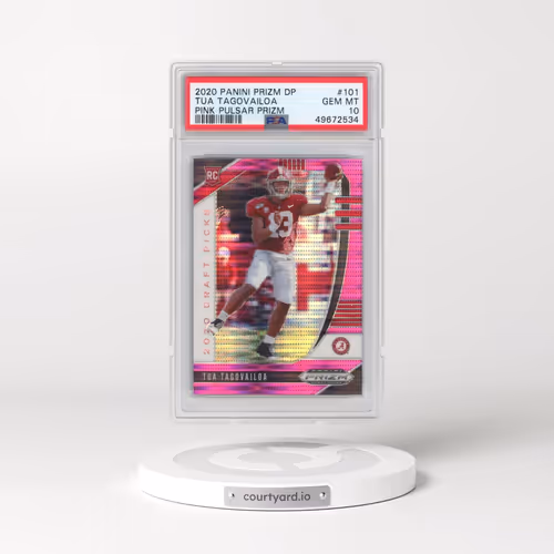 2020 Panini Prizm Draft Picks #101 Tua Tagovailoa - Pink Pulsar Prizm (PSA 10 GEM MINT)