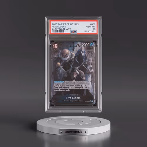 2025 One Piece OP13-Carrying on His Will #082 Five Elders - Alternate Art (PSA 10 GEM MINT)