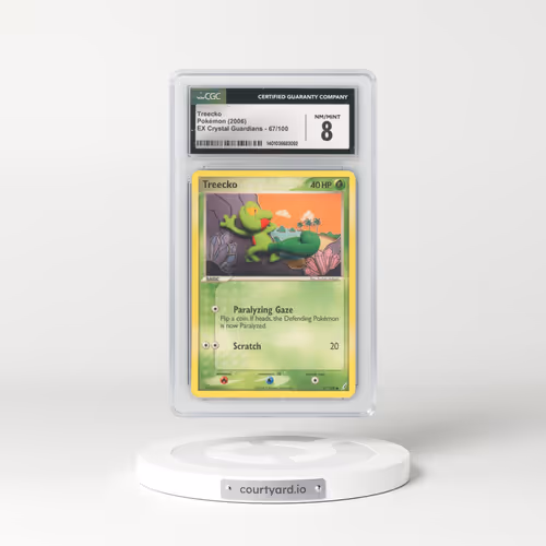 2006 EX Crystal Guardians #67/100 Treecko (CGC 8 NM-MT)