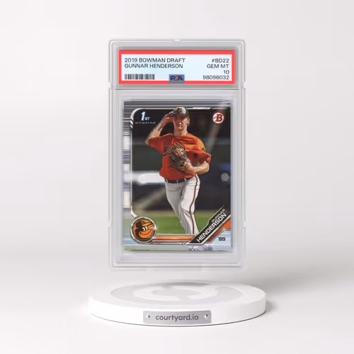 2019 Bowman Draft #BD22 Gunnar Henderson (PSA 10 GEM MINT)