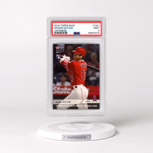 2018 Topps Now #136J Shohei Ohtani - Japanese (PSA 9 MINT)