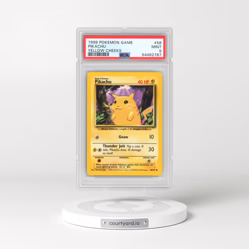 1999 Pokémon Game #58 Pikachu - Yellow Cheeks (PSA 9 MINT)