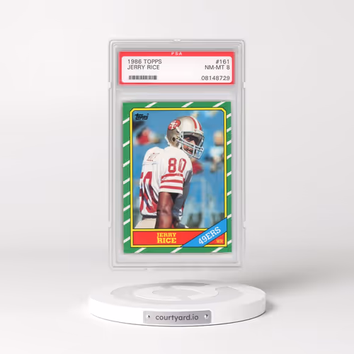 1986 Topps #161 Jerry Rice (PSA 8 NM-MT)