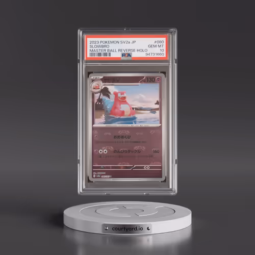 2023 Pokémon Sv2a-Pokémon 151 #080 Slowbro - Reverse Holo Master Ball (PSA 10 GEM MINT)