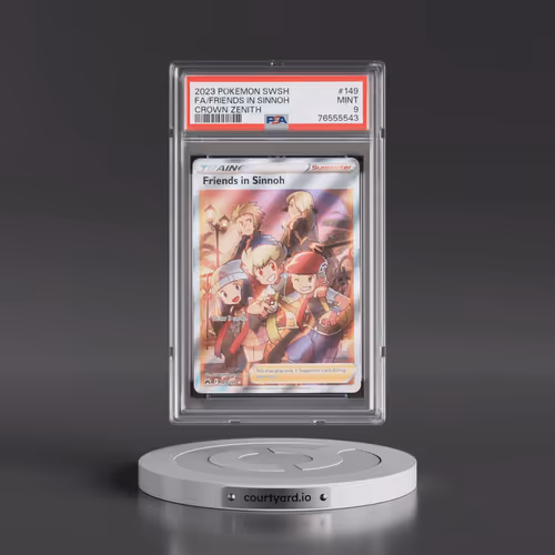 2023 Pokémon Sword and Shield Crown Zenith #149 Friends in Sinnoh - Full Art (PSA 9 MINT)