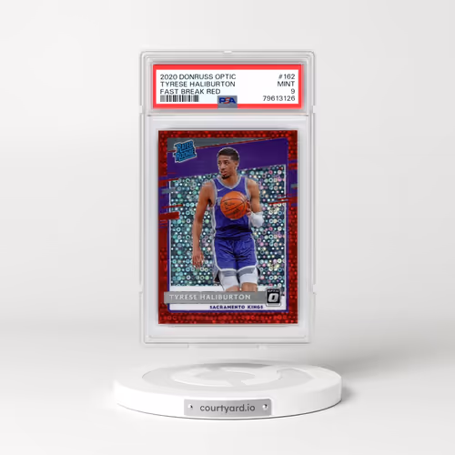 2020 Panini Donruss Optic #162 Tyrese Haliburton - Fast Break Red (PSA 9 MINT)