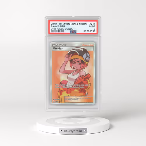 2019 Unbroken Bonds #214 Welder - Full Art Holo (PSA 9 MINT)