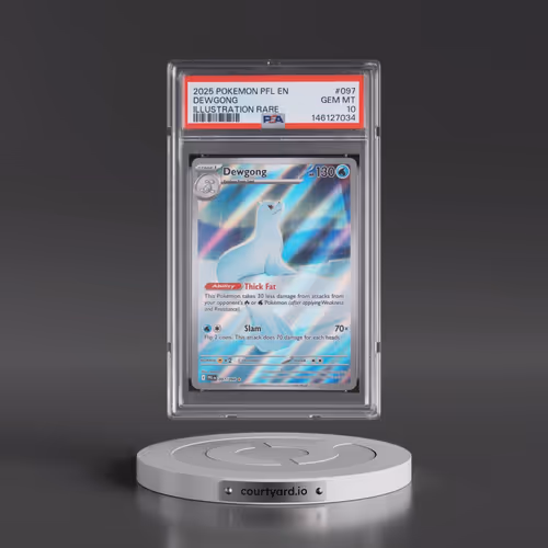 2025 Pokémon Pfl EN-Phantasmal Flames #097 Dewgong - Illustration Rare (PSA 10 GEM MINT)