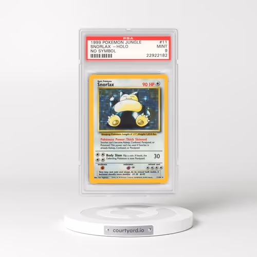 1999 Jungle #11 Snorlax - Holo No Symbol (PSA 9 MINT)