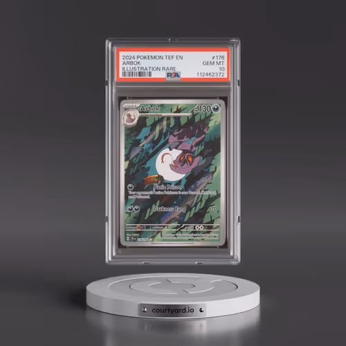 2024 Pokémon Tef EN-Temporal Forces #176 Arbok - Illustration Rare (PSA 10 GEM MINT)