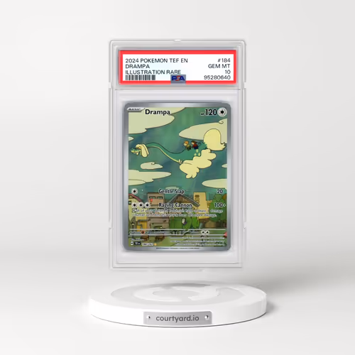 2024 Pokémon Tef EN-Temporal Forces #184 Drampa - Illustration Rare (PSA 10 GEM MINT)