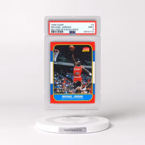 1996 Fleer Decade of Excellence #4 Michael Jordan (PSA 9 MINT)