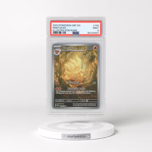 2023 Pokémon Obf EN-Obsidian Flames #199 Ninetales - Illustration Rare (PSA 9 MINT)