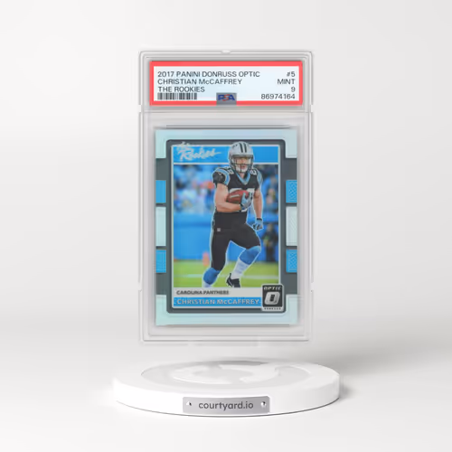 2017 Panini Donruss Optic the Rookies #5 Christian McCaffrey (PSA 9 MINT)