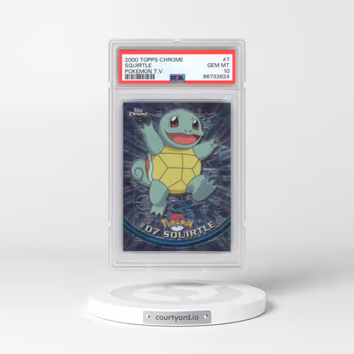 2000 Topps Chrome Pokémon T.V. #7 Squirtle (PSA 10 GEM MINT)
