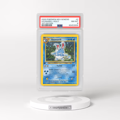 2000 Neo Genesis #2 Azumarill - 1st Edition Holo (PSA 8 NM-MT)