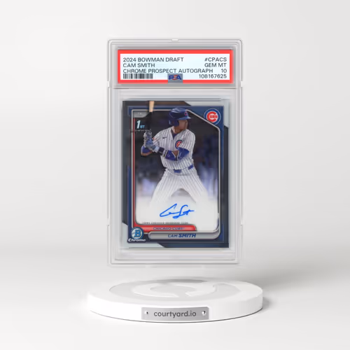 2024 Bowman Draft Chrome Prospect Autographs #CPACS Cam Smith (PSA 10 GEM MINT)