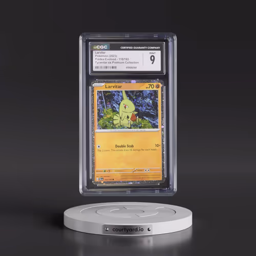 2023 Paldea Evolved - PAL EN #110/193 Larvitar - Tyranitar ex Premium Collection Exclusive (Cosmos H