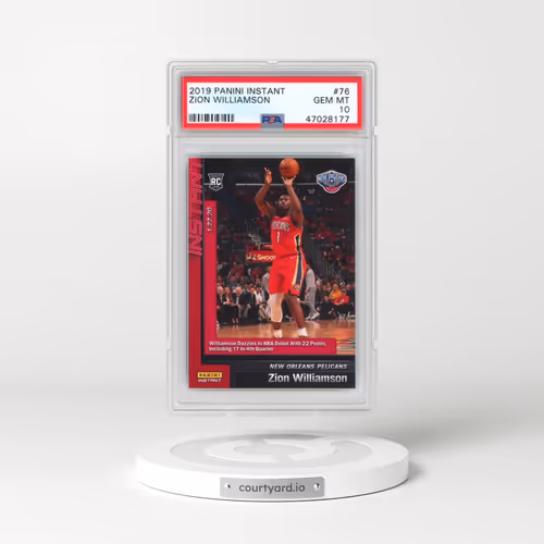 2019 Panini Instant #76 Zion Williamson (PSA 10 GEM MINT)