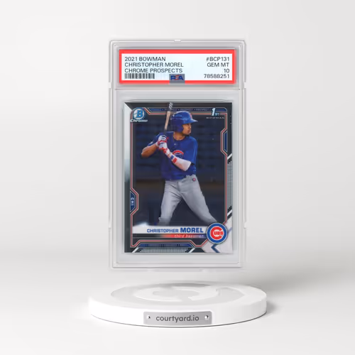 2021 Bowman Chrome Prospects #BCP131 Christopher Morel (PSA 10 GEM MINT)