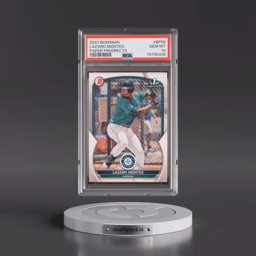 2023 Bowman Paper Prospects #BP58 Lazaro Montes (PSA 10 GEM MINT)
