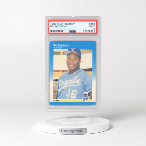 1987 Fleer Glossy #369 Bo Jackson (PSA 9 MINT)