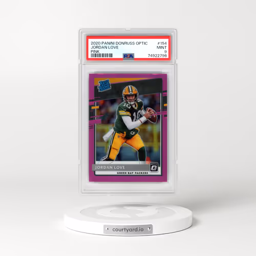 2020 Panini Donruss Optic #154 Jordan Love - Pink (PSA 9 MINT)