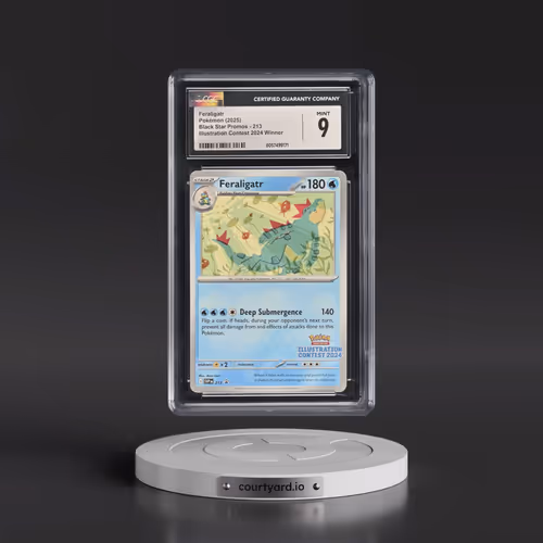 2025 Pokémon Svp EN-SV Black Star Promo #213 Feraligatr - Illustration Contest 2024 (CGC 9 MINT)