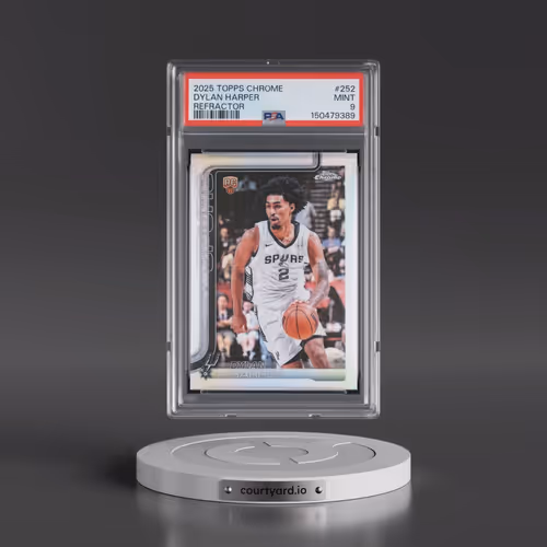 2025 Topps Chrome #252 Dylan Harper - Refractor (PSA 9 MINT)