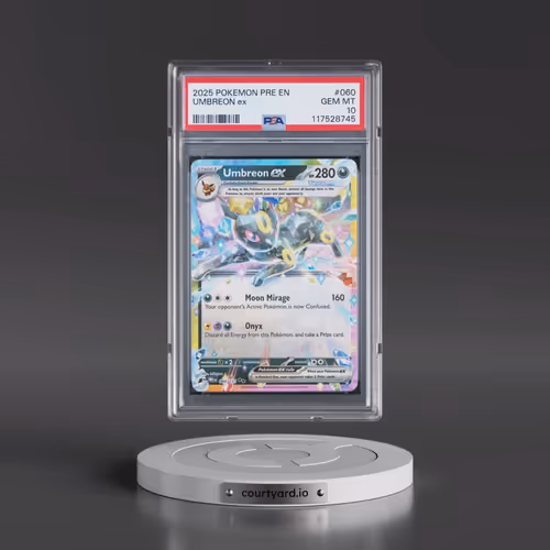 2025 Pokémon Pre EN-Prismatic Evolutions #060 Umbreon EX - Holo (PSA 10 GEM MINT)
