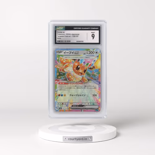 2024 Pokémon Sv8a-Terastal Fest EX #126 Eevee EX - Holo (CGC 9 MINT)
