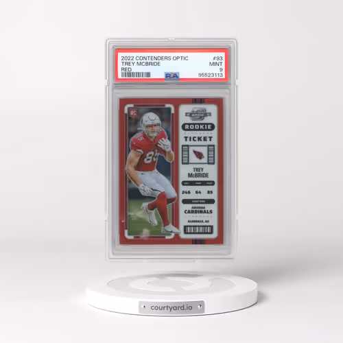 2022 Panini Contenders Optic #93 Trey Mcbride - Red (PSA 9 MINT)