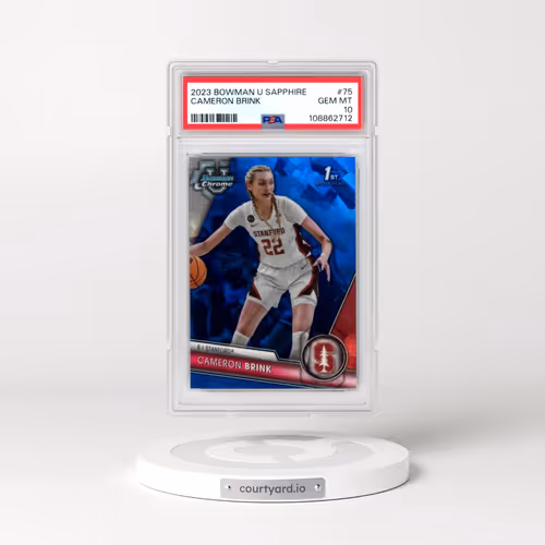2023 Bowman University Chrome Sapphire #75 Cameron Brink (PSA 10 GEM MINT)