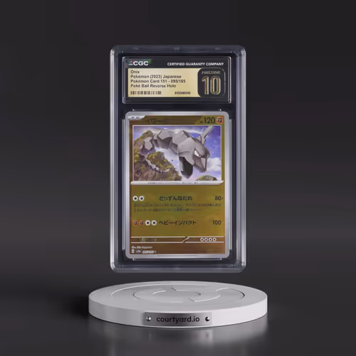 2023 Pokémon Card 151 #095/165 Onix - Reverse Holo Poké Ball (CGC 10 PRISTINE)