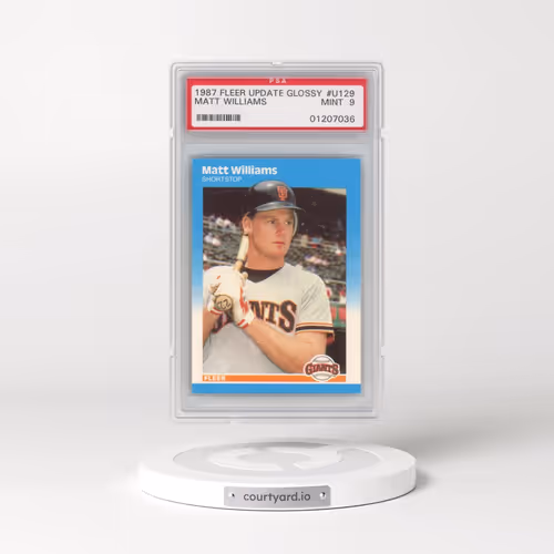 1987 Fleer Update Glossy #U-129 Matt Williams (PSA 9 MINT)
