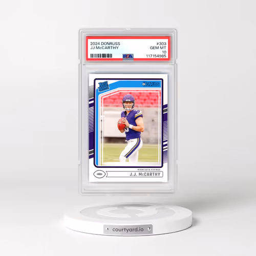 2024 Panini Donruss #303 JJ McCarthy (PSA 10 GEM MINT)