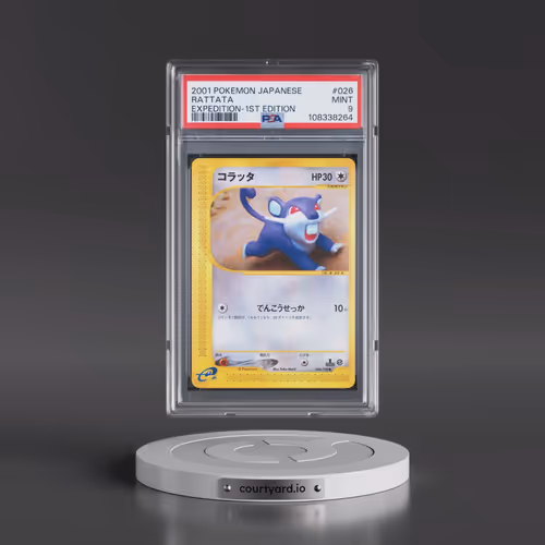 2001 Pokémon Expedition #026 Rattata - 1st Edition (PSA 9 MINT)