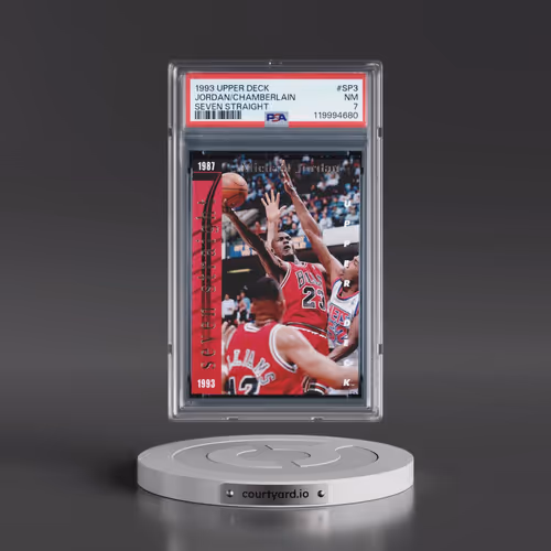 1993 Upper Deck #SP3 Michael Jordan/Wilt Chamberlain - Seven Straight (PSA 7 NM)