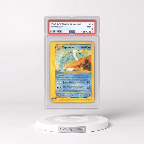 2003 Pokémon Skyridge #33 Vaporeon (PSA 9 MINT)